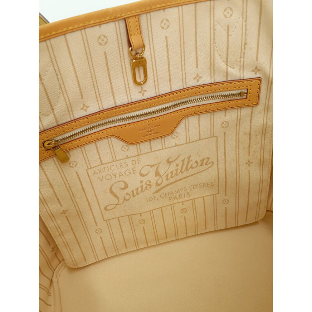 Louis Vuitton Damier Azur White Neverfull Tote Bag - Picture 4 of 8